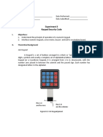 Experiment 8 Keypad Security Code: I. Objectives