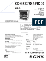 Service Manual: HCD-GRX3/RX55/R300