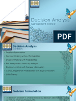 Topic 4 Decision Analysis