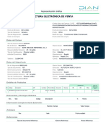 Factura electrónica EPS Sanitas con . Resume de manera concisa el contenido del documento al mencionar que se trata de una factura electrónica dirigida a EPS Sanitas