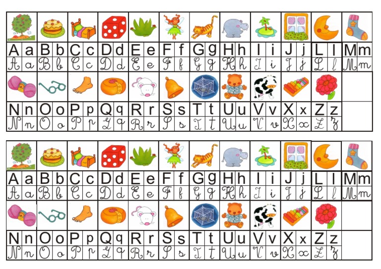 Alfabeto para Colar No Caderno 1ºano | PDF
