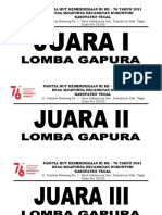 Amplop Kejuaraan Lomba Gapura
