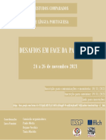 Folder - XX Encontro de Estudos Comparados de Literaturas de Língua Portuguesa