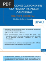 Ejemplos de Sentencias Declarativas, Constitutivas y Condenatorias