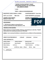 In The United States District Court For The Northern District of California Civil Minute Order