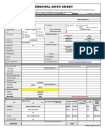 CS Form No. 212 Revised Personal Data Sheet - New