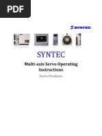 Multi-Axis Servo Operating Instructions