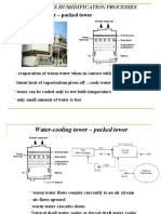 Continous Humidification Processes: Water-Cooling Tower - Packed Tower