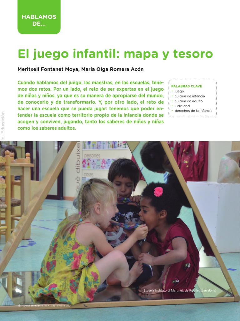 El juego infantil como mapa de aprendizaje | PDF | Aprendizaje ...