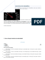 Dicas para resolver exercícios de cinemática