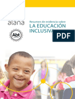 Resumen de Evidencia Sobre La Educación Inclusiva Alana