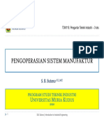 12th Week - PTI - Pengoperasian Sistem Manufaktur