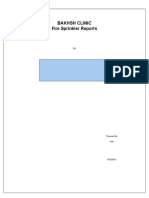 Bakhsh Clinic Fire Sprinkler Reports: Prepared By: Sdec