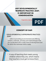 Why Developmentally Appropriate Practice (Dap) Is Important in Kindergarten