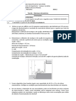 Tarefa – Sistema elevatório