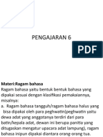 Materi Ragam Bahasa Lampung