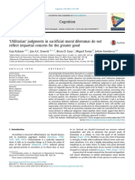 Utilitarian Judgments in Sacrificial Dil