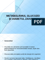 Curs 5 Metabolismul Glucidic - Diabet Zaharat. Hipoglicemii