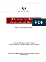 Mekanismo Eta Makinen Zinematika Eta Dinamika