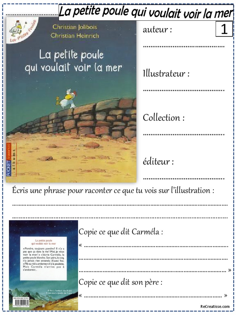 La Petite Poule Qui Voulait Voir La Mer Pdf Gratuit LECTURE SUIVIE La Petite Poule Qui Voulait Voir La Mer | PDF
