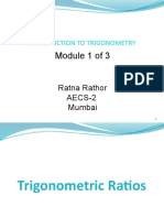 CLASS 10, INTRO TO TRIGONOMETRY, PPT, Module 1 BY 3