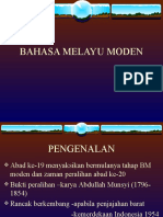 Sejarah BM Moden Pramerdeka