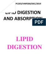 Lipids Digestion & Absorption