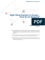 RIght Wing Populism in Europe - How Do Er Respond?