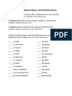 Concrete Nouns, Abstract Nouns, and Collective Nouns: Examples: Loyalty, Dishonour, Trust