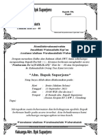 Contoh Undangan Tahlilan 40 Hari Meningg