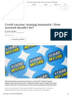 Covid vaccine ‘waning immunity’_ How worried should I be_ - BBC News