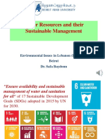 PPt6 - Water Resources and Their Sustainable Management