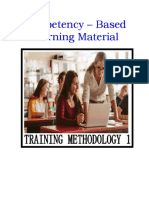 Competency - Based Learning Material: Plan Training Sessions