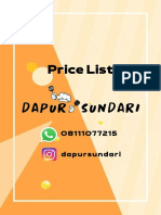 Price List Dapur Sundari