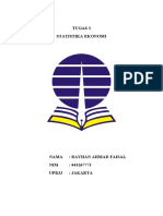 Tugas 3 - Statistika Ekonomi