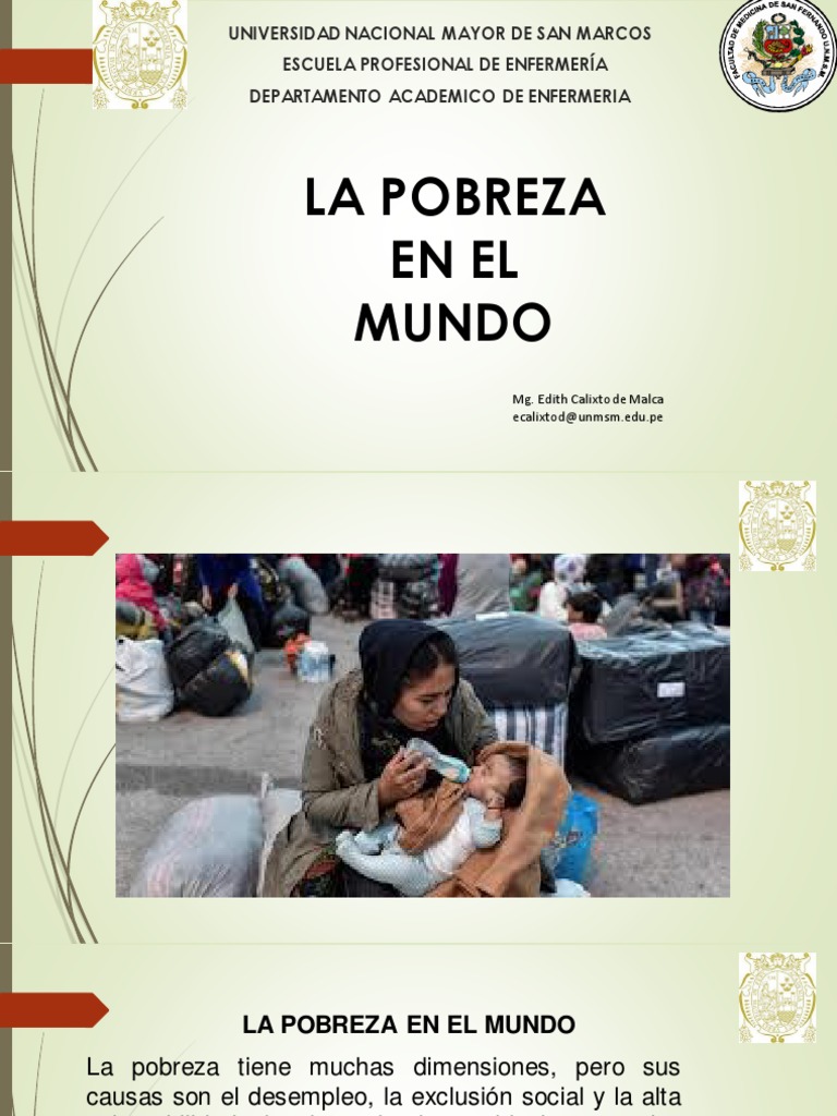 La Pobreza en El Mundo | PDF | Pobreza | Pobreza e indigencia