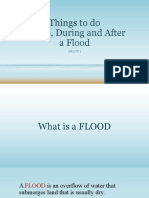 Things To Do Before, During and After A Flood: Group 1