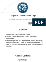 Lecture1 Chapter4 - Introduction To Combinational Circuits, Analysis of Combinational Circuits