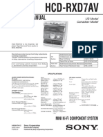 Service Manual: Hcd-Rxd7Av