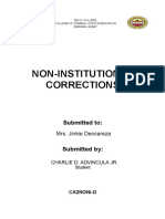 Non-Institutional Corrections: Submitted To