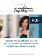 FREEBIE Come migliorare l'interpretazione per un cantante