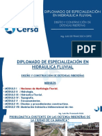 Diplomado de Especialización en Hidráulica Fluvial: Diseño Y Construcción de Defensas Ribereñas