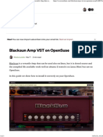 Blacksun Amp VST on OpenSuse.