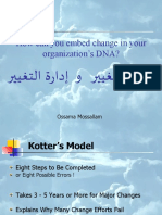 Embed change in your organization's DNA with Kotter's 8-step model