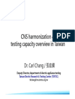 CNS Harmonization & Testing Capacity Overview in Taiwan