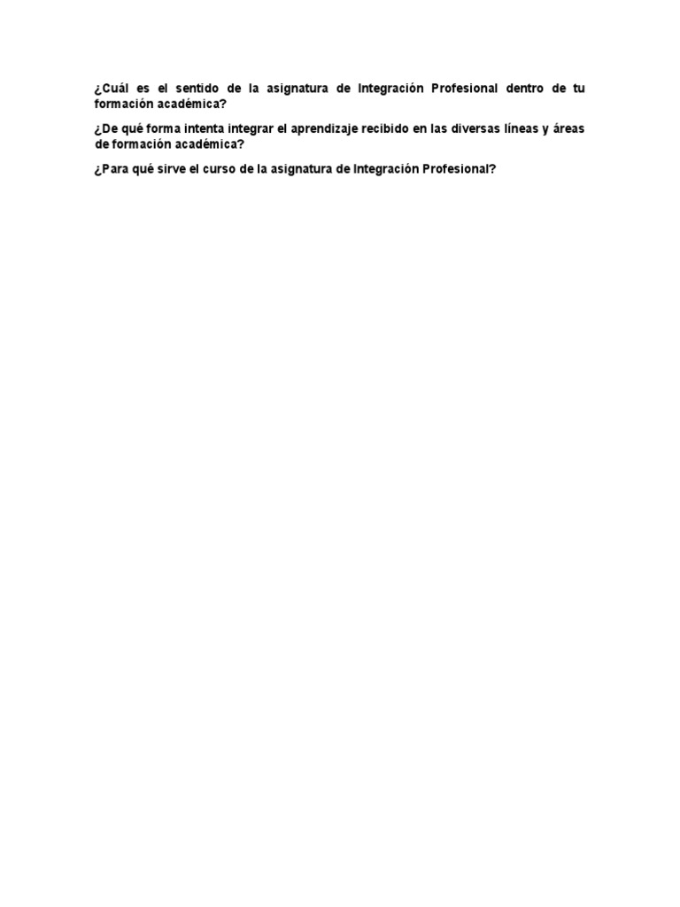 Preguntas | PDF | Crecimiento personal y profesional | Negocios