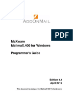 Business Mail X400 FileWork Windows Programmers Guide en