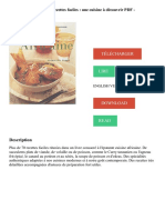 412377074 La Cuisine Africaine 70 Recettes Faciles Une Cuisine a Decouvrir PDF Telecharger Lire