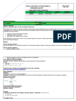 Ficha Quimestre II Semana 3 Matemática - Decimos