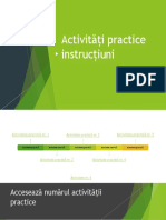 Activități Practice Instrucțiuni
